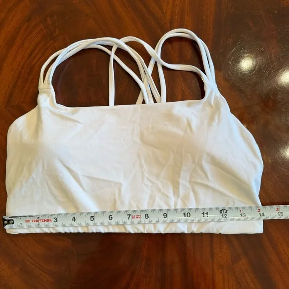 Athleta White Sports Bra - Medium - Picture 6 of 8